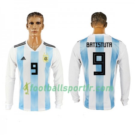 Tenue Argentine Batistuta 9 Domicile Coupe du monde 2018 Maillot de Foot ML Tenue Argentine Batistuta 9 Domicile Coupe du monde 2018 Maillot de Foot ML